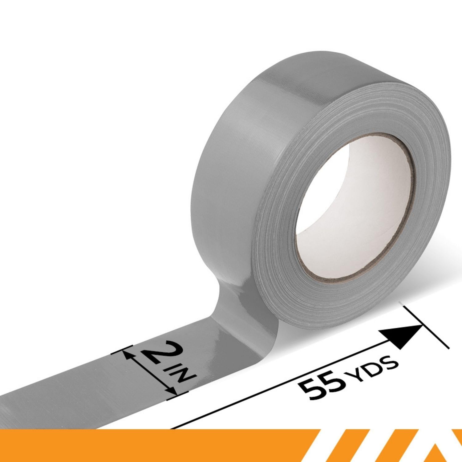 GTSE - Ruban Adhésif Toilé Duct Tape 50 m x 48 mm Argent Lot de 3 rouleaux