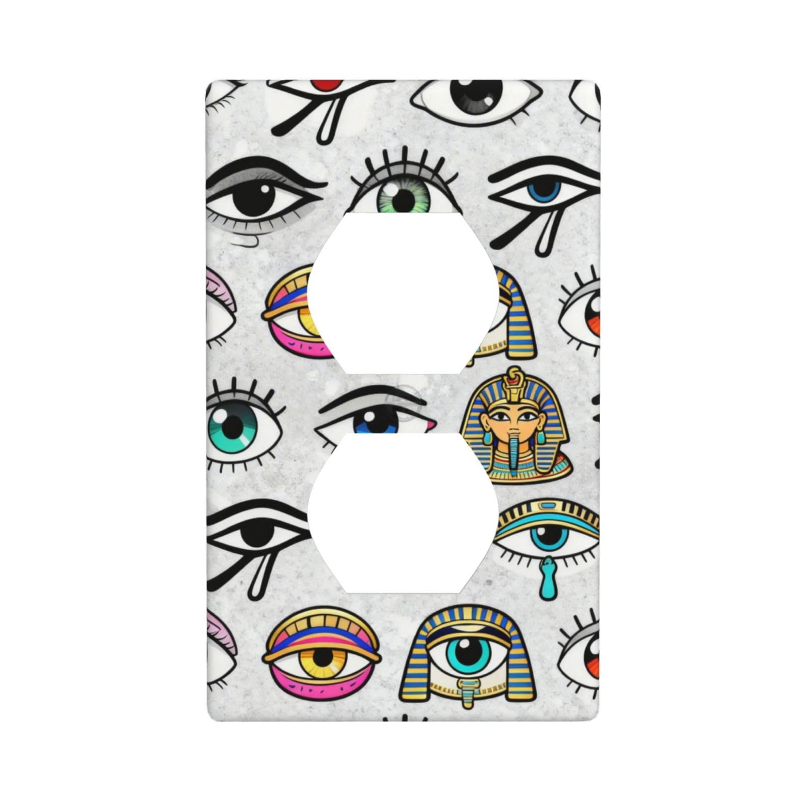 Eye Forest Decorative Switch Plate Cover-Unbreakable Polycarbonate Wall Plate for Home Office, 1 Gang with Screws