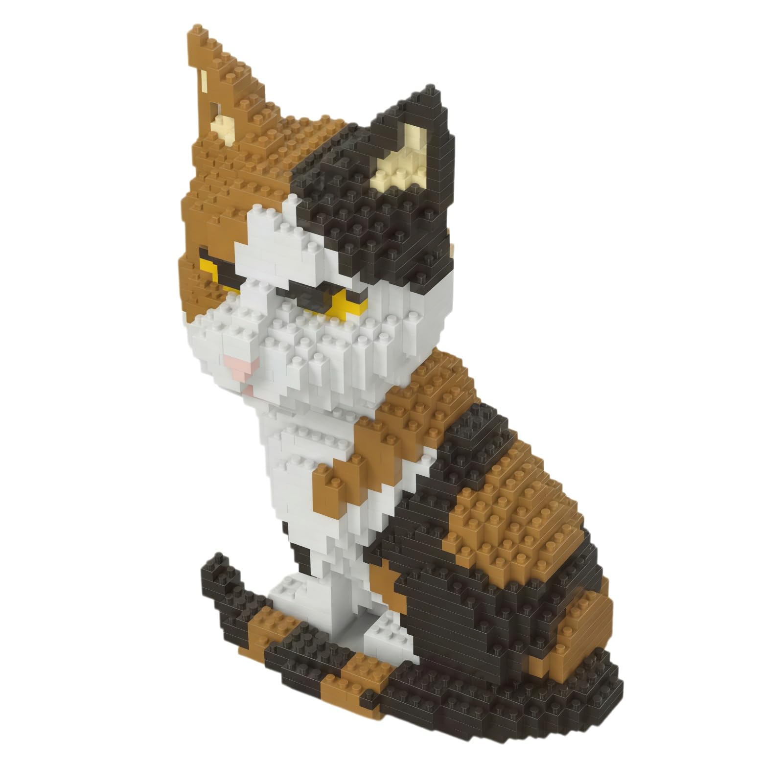 1200PCS Micro Building Blocks Set, Mini 3D Printed Calico Cat Building Bricks, Creative Construction Toys for Children, Size 7.5x18x13cm
