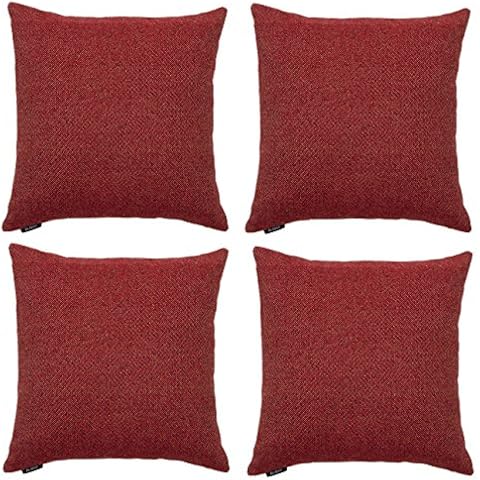 McAlister Textiles Herringbone Tweed | 4er Packung Sofakissen Cover