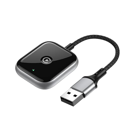 Wireless CarPlay Adapter for Apple CarPlay, Easy to Upgrade Wired CarPlay to Wireless, Instant Connectivity, Super Mini Car Play Dongle for iPhone Fit for Cars with Built-in CarPlay