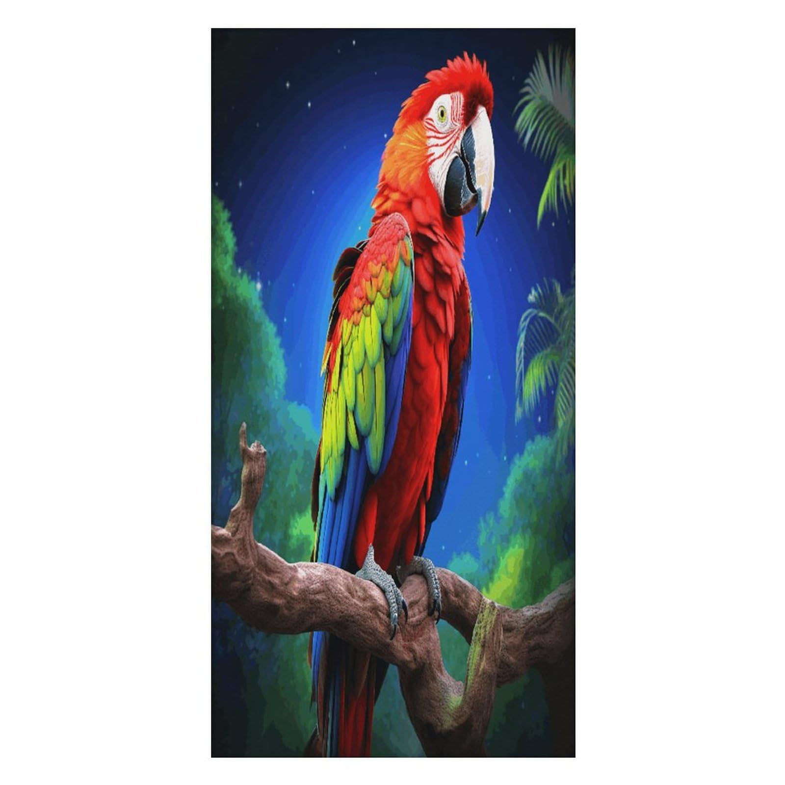 JTREHY Parrot Beach Towel Extremely Soft Oversized Towels Lightweight Sports Absorbent Bath Towel Suitable 160"x80" for Swimming Camping Beach