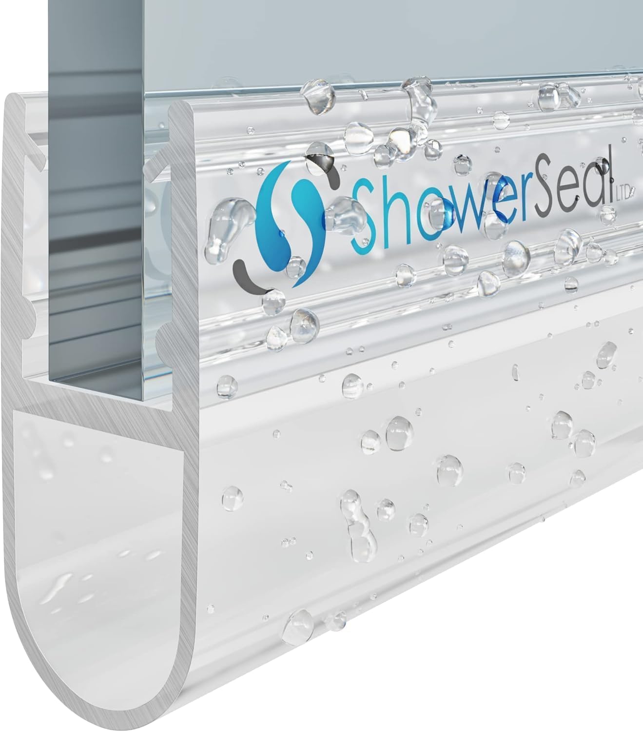 Shower Seal Extra Long 2m | Glass Range 4mm - 12mm Options | Bubble Depth 6mm to 18mm Options | Shower Door Bubble Seal (4-6mm Glass | 6mm Bubble Depth)