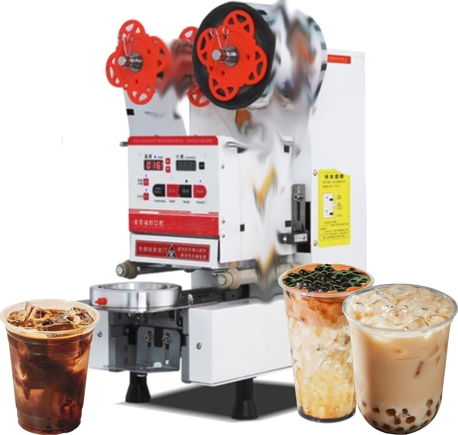 AYCDL Electric Sealing Machine for Milk Tea Automatic Cup Sealing Machine Milk Tea Beverage Store Sealing