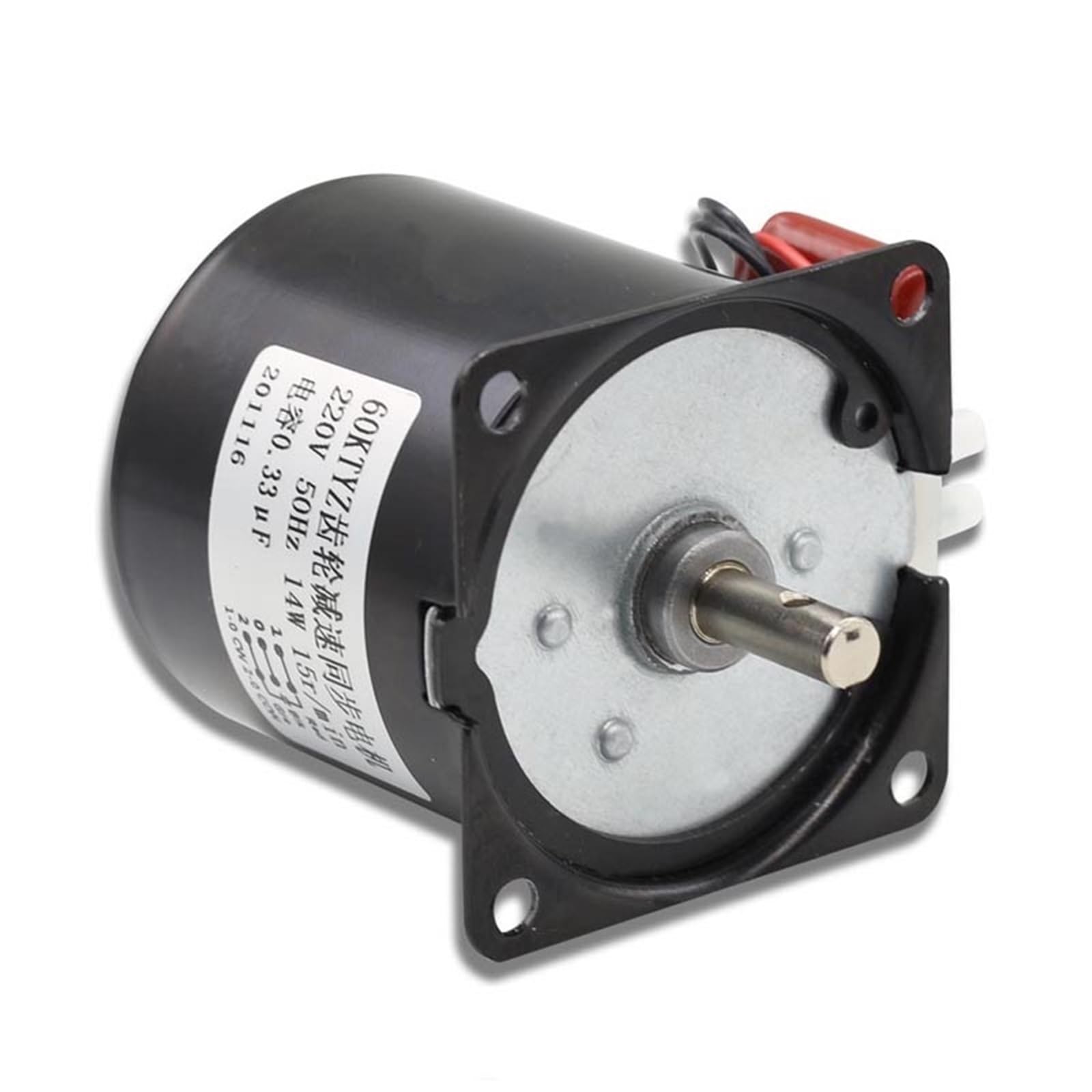 60KTYZ 220V AC Getriebemotor Untersetzung Reversible Drehung Drehtisch