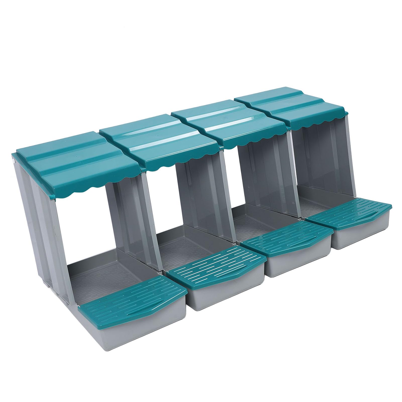 Qcwwy Caja Nido para Gallinas de 6 Orificios, Caja para Poner Huevos de Material PP con Percha Oscilante, Fácil Montaje, Diseño Extraíble para una Rápida Recolección de Huevos, Calidez