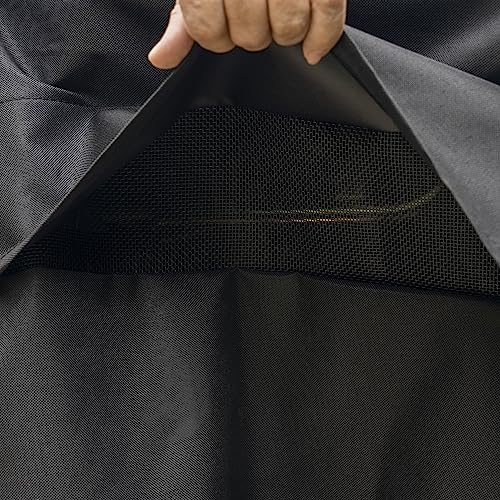 Kenmore 56-Inch Heavy-Duty Grill Cover for Outdoor BBQ Propane Gas Grills, Weather-Resistant, UV- and Fade-Resistant, Universal Fit Cover for 4-Burner Gas Grills, Black - image 2