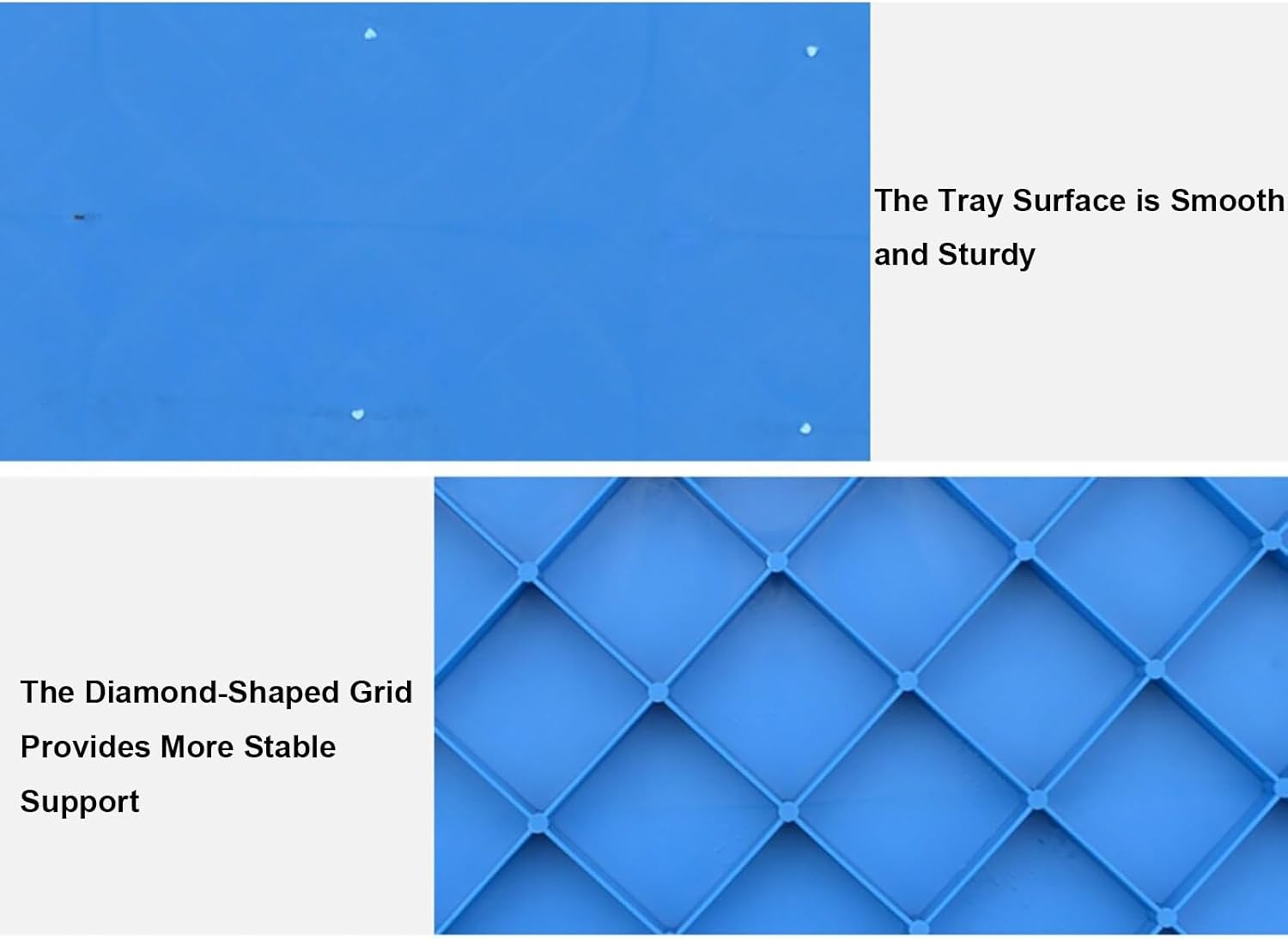 Plastic Pallets for Basement Storage, Plastic Pallet Easy Stack Lightweight for Room Supermarket Christmas(80x50 cm/31.5x19.7 in)