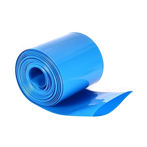 Othmro Kit de tubos termorretráctiles de batería de 32.8 pies, tubo termorretráctil de PVC de aislamiento de ancho de aplanamiento de 2.76 pulgadas,