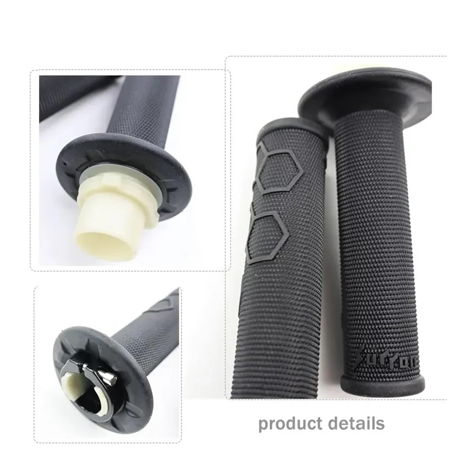 Empuñaduras Manillar Manillar Pit Dirt Acelerador Manillar Cubierta De Agarre De Goma para Ultra Bee La Mayoría De Los Accesorios De Motocicleta Scooter Cubiertas De Manillar(M10)