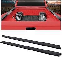 G-PLUS Bed Rail Caps for Chevy Silverado & GMC Sierra 1999-2006 6.5ft Bed - Black ABS Rail Protectors, 2PCS Perfect Fit