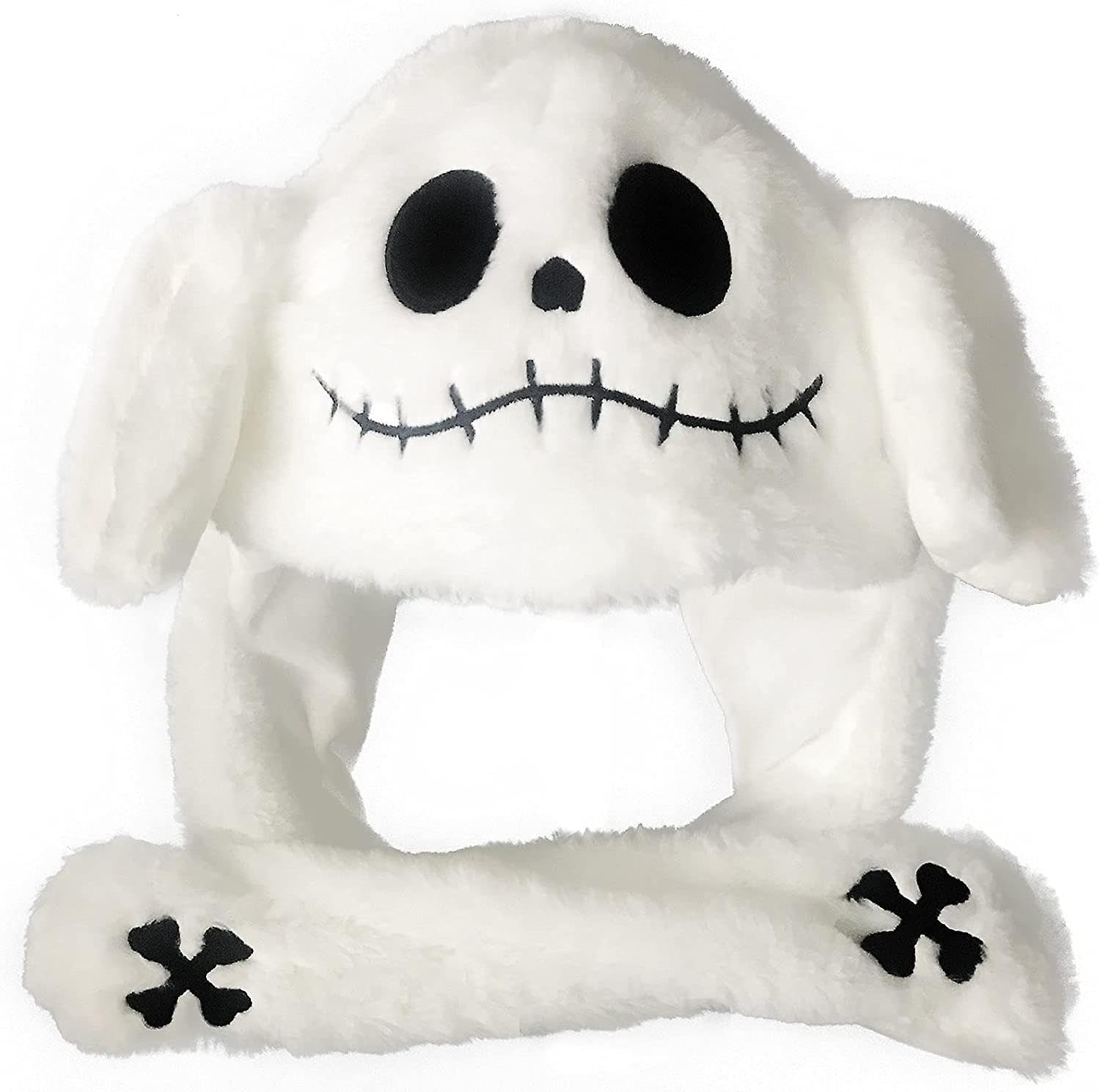 Funkrave LED Glowing Plush Ear Moving Jumping Ghost Hat Funny Bunny Hat Cap for Women Girls Cosplay Party, Free Size, White (B0CR1R3SXR) Amazon Price History, Amazon Price Tracker