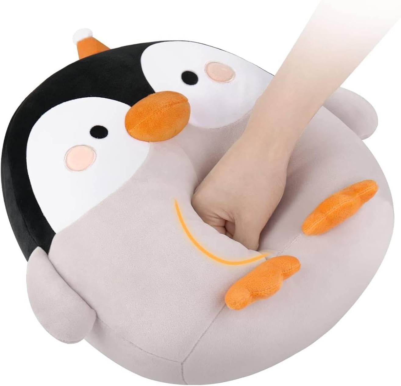 GAGAKU Plüschkissen 30cm Plüschtier Kuscheltie für Kinder Erwachsene süßes Stofftier Geschenk für Geburtstag Jahrestag (Im Dunkeln leuchtende Pinguine)