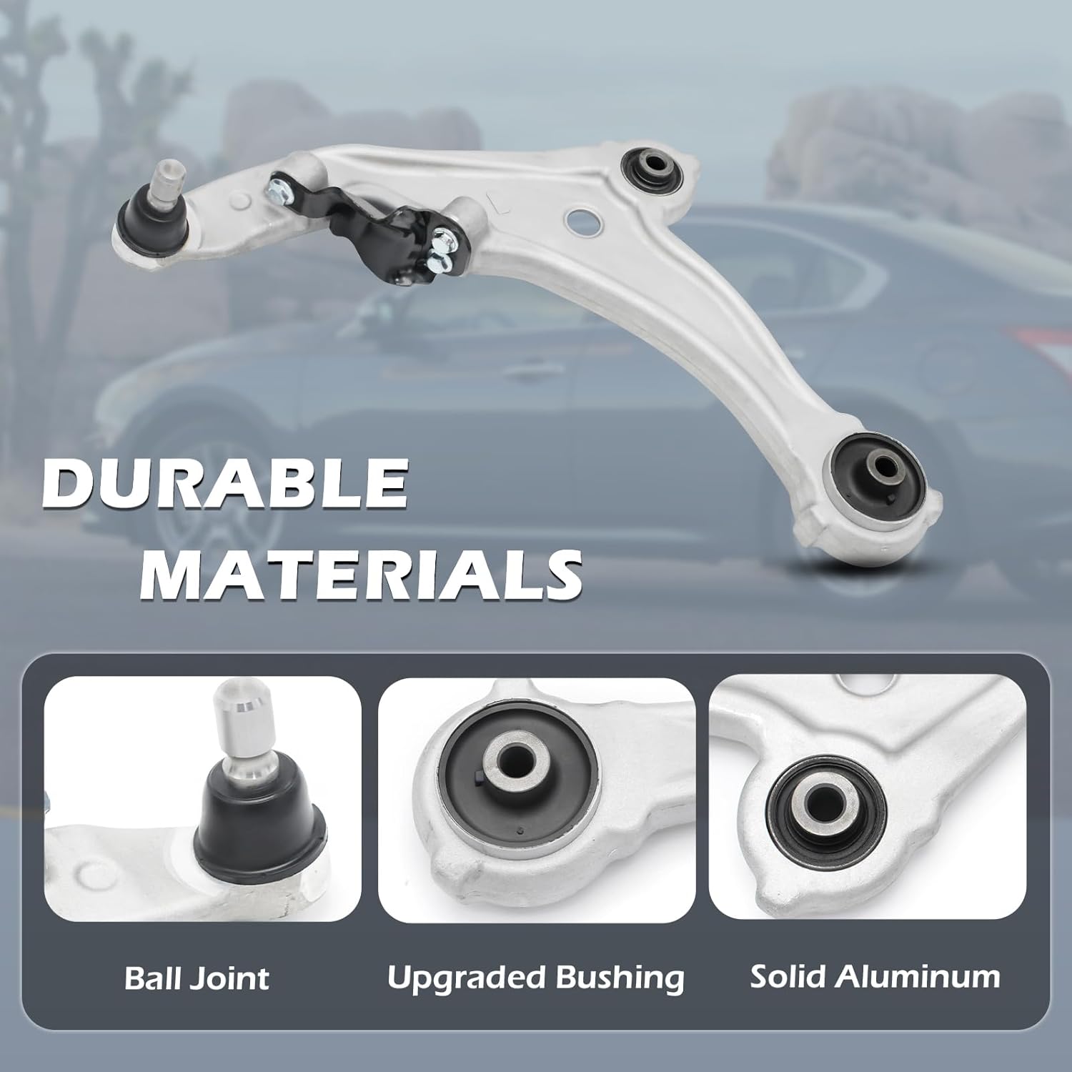 Front Lower Control Arms for Nissan Maxima 2009-2014, 2pcs Front Suspension Kit with Ball Joint OEM# K622054 K622059