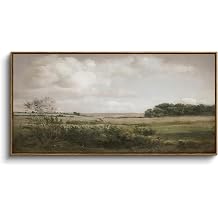InSimSea Extra Large Framed Vintage Wall Art, Rustic Landscape,40x20in