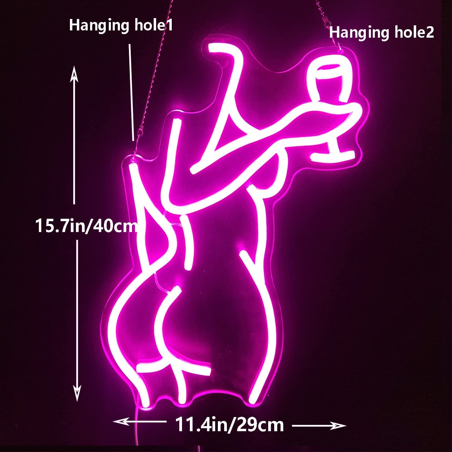Amazon.co.jp: レディバックネオンサイン 調光可能 LEDレディ