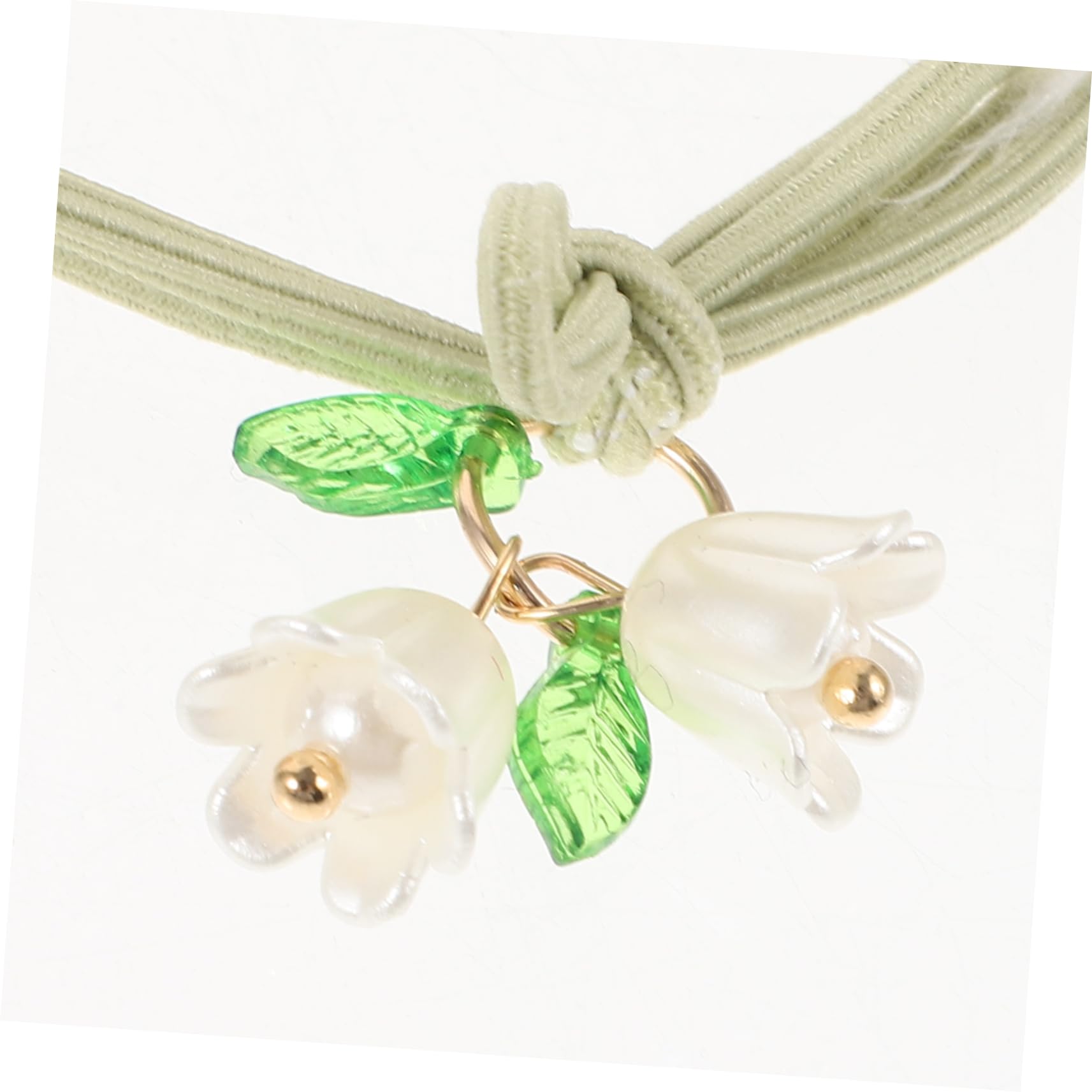 MAGICLULU 40 Piezas Flor De Lirio Del Valle Corbata Para El Cabello Pulsera Lazos Para El Cabello Coleteros Para Niñas Lazos Para El Cabello Para Mujeres Cuerdas Para El Cabello Accesorios