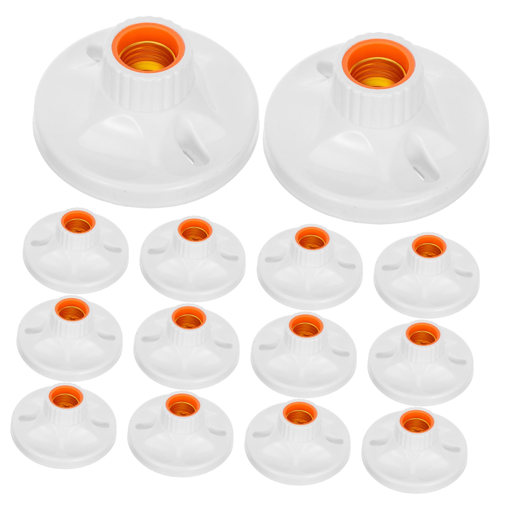 Holibanna 24pcs E27 Screw Lamp Holders Bulb Socket Replacement Lamp Socket DIY Pendant Light Accessory Safe and Reliable