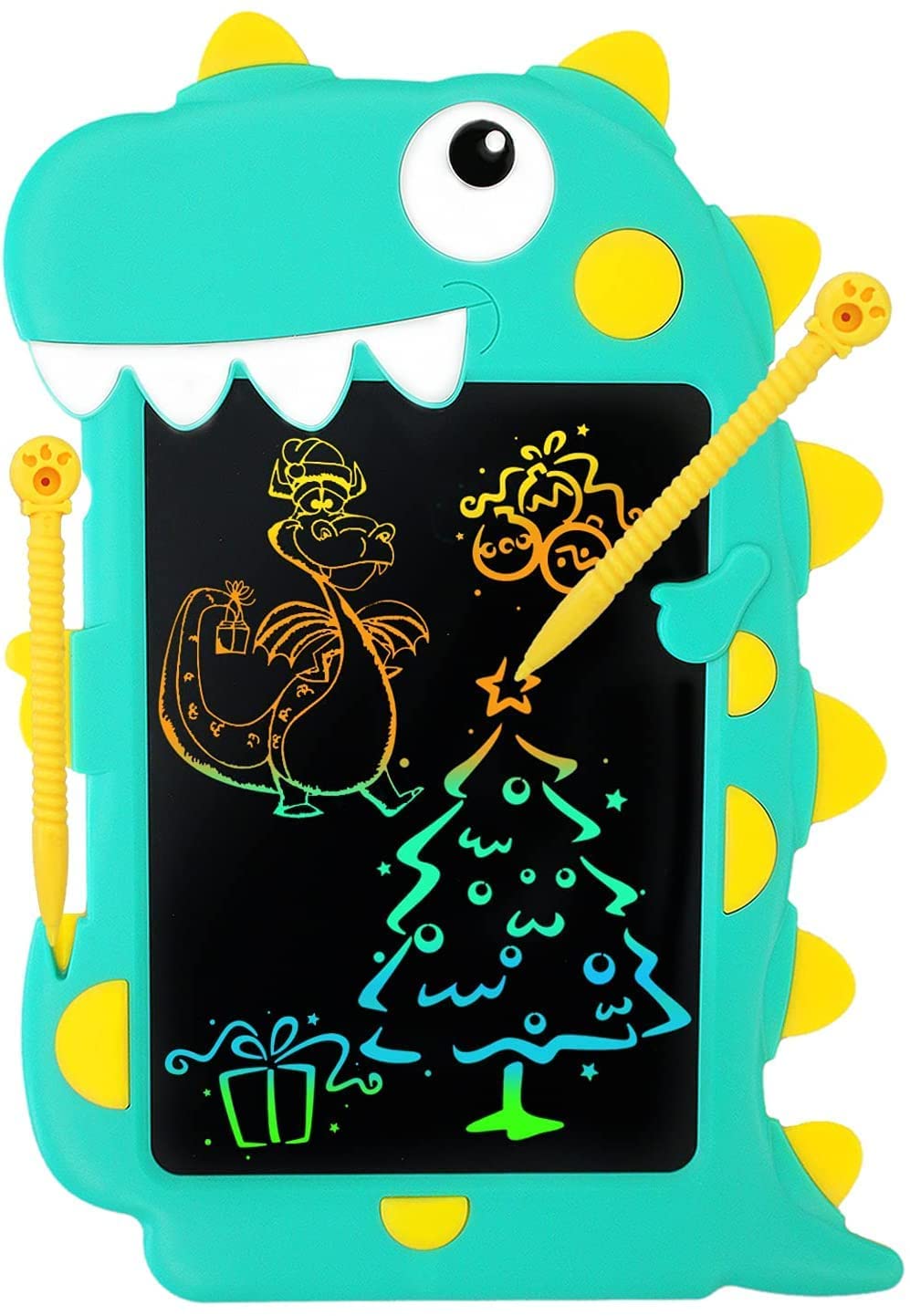 Kiti Kits 8.5 Inches Lcd Tab For Kids Drawing Pad Doodle Board Scribble And Play For 3-10 Years Old Boys/Girls Gifts Education Learning Toys Dinosaur Design Writing Tablet For Kids - Multicolor