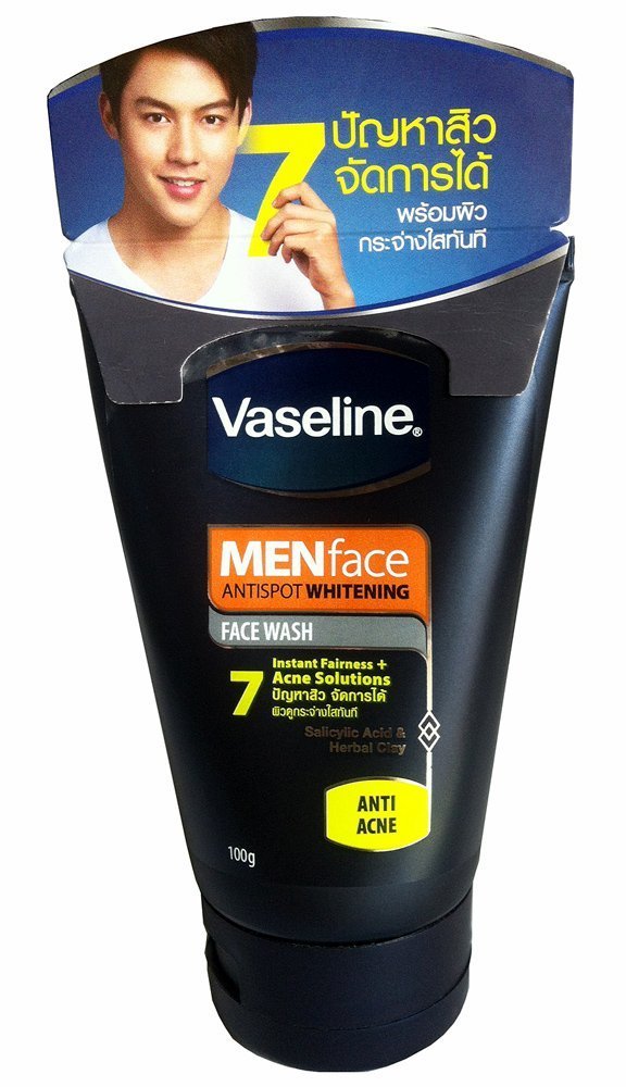 Vaseline Men's For Whitening Anti-Spot Face Wash (100G)