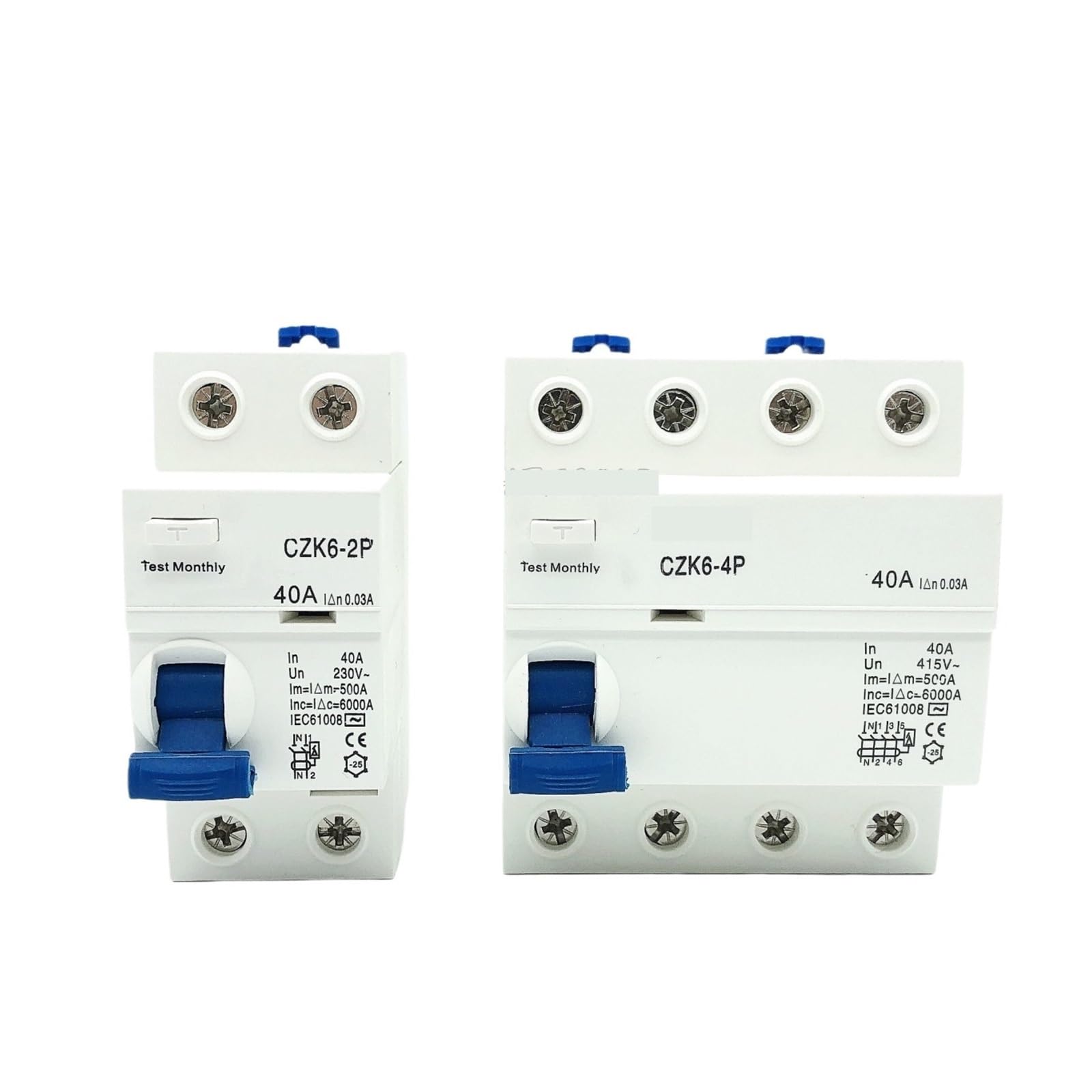 Interruttore Differenziale (RCCB), Resi9, 2P, 40 A, 30 MA, Tipo F-SI - Foto 3