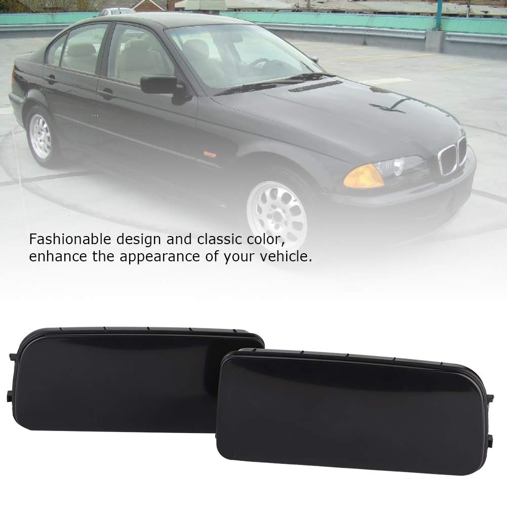 KIMISS 1 pair Car Front Fog Light Cover, ABS Fog Lamp Frame Fit for E30 E36 E46 318 323 325 (#3)