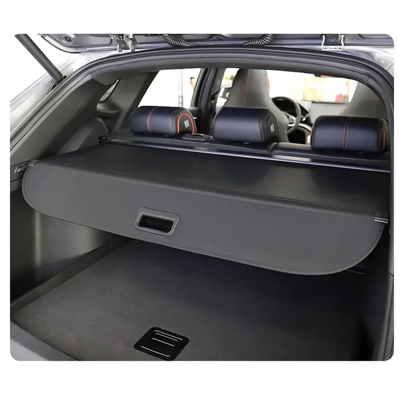 Cortina retráctil para maletero coche Para Mercedes Para Benz Clase A W169 160 150 2005-2012 Cubiertas Carga automóviles(Cuero)