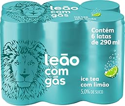 Pack Leão com Gás Ice Tea Zero com Limão 290ml, 6 unidades
