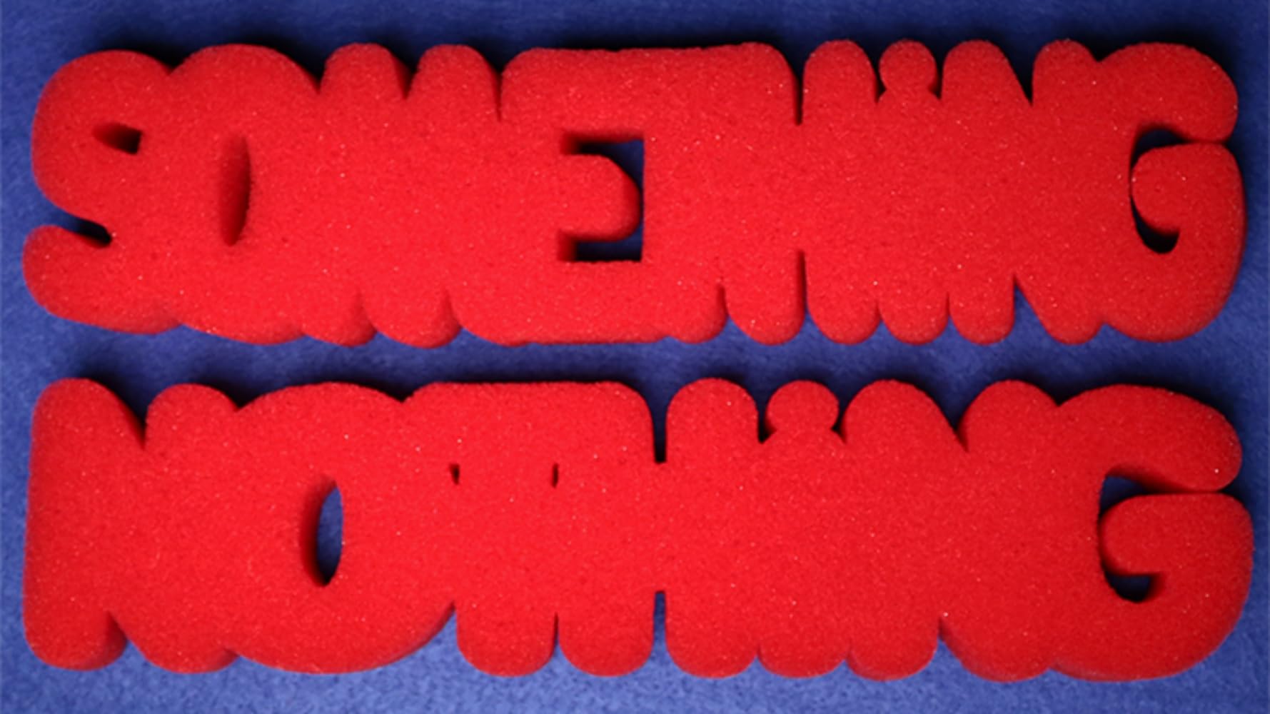 Murphy's Magic Supplies, Inc. Super Soft Sponge - Something or Nothing (RED) Magic Prop for Kids & Teens, Includes 2 Sponge Words ('Something', 'Nothing')