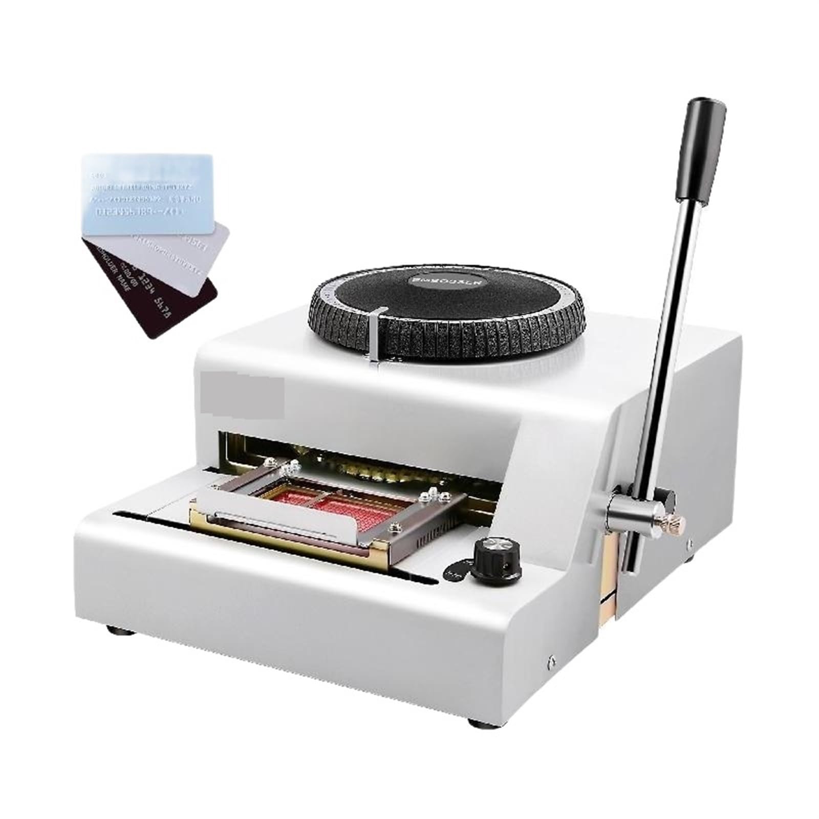 Jvddi One Color Pakjel Embossing Machine 85.5X55mm 72 Character Card Embosser For Pvc Id Vip Membership Stamping Card Manual Embosser Machine