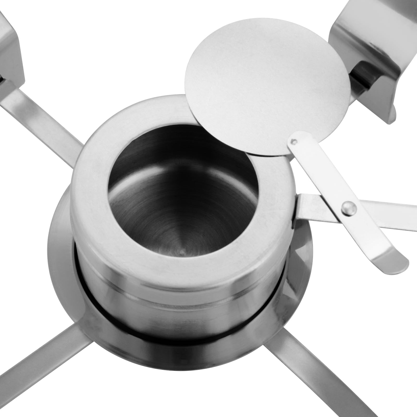 Set di scaldavivande da buffet, in acciaio inox, rotondo, con coperchio appeso, 4,76 QT, scaldavivande autoportanti per sala da pranzo e catering