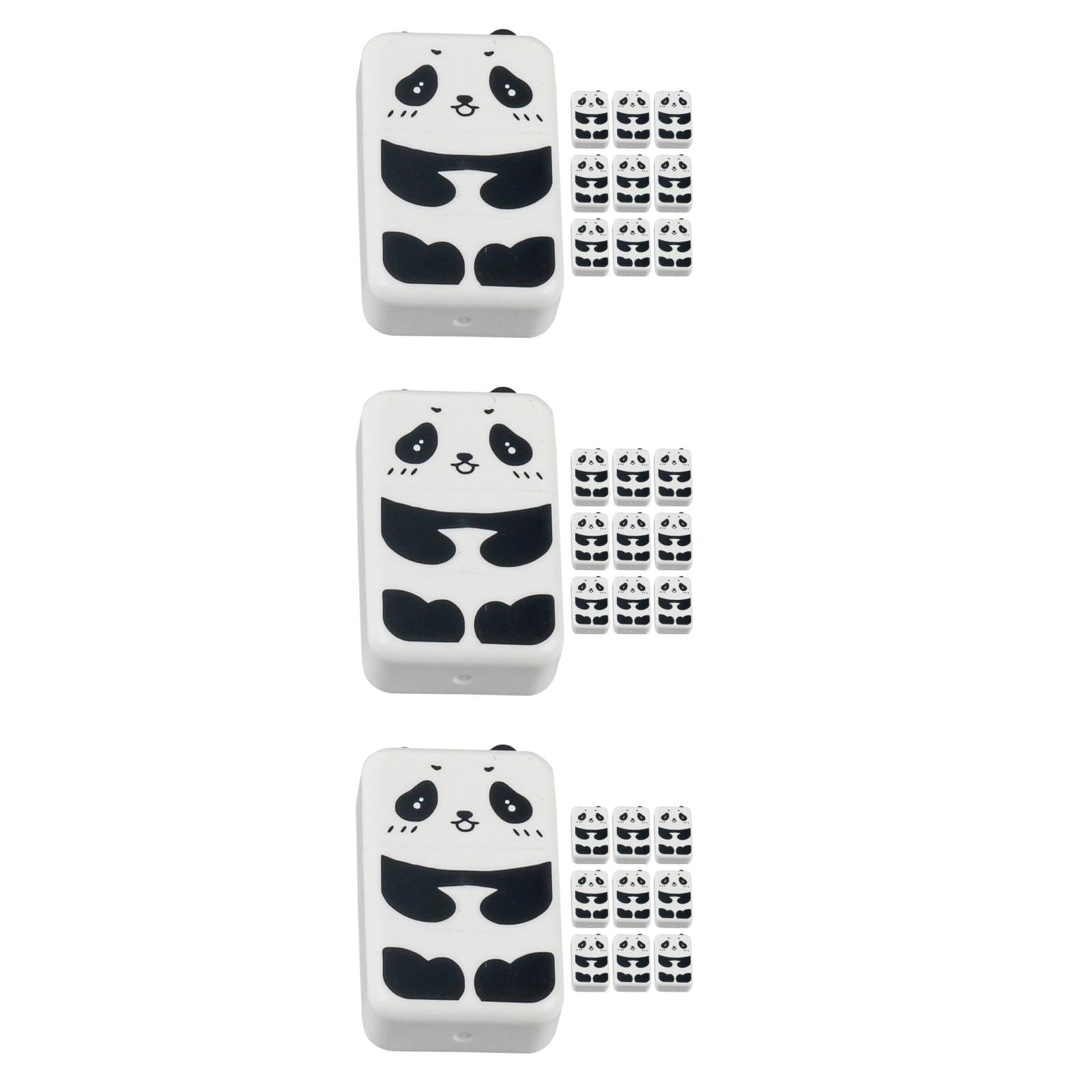 Uonlytech 3 Sätze Panda Radiergummis Kreative Radierer Für Geschenkidee Für Feiertage Und Schreibwarenliebhaber Niedliche Gestaltung Für Büro Und Freizeit 10 Stück * 3