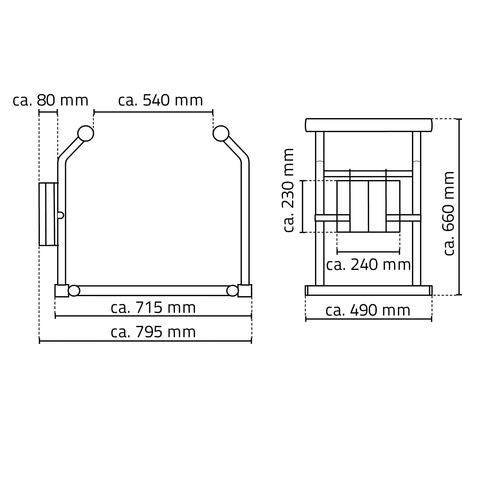 Ridder A0110101 - Apoyo portátil para el baño, con Bandeja de almacenaje, Color Blanco