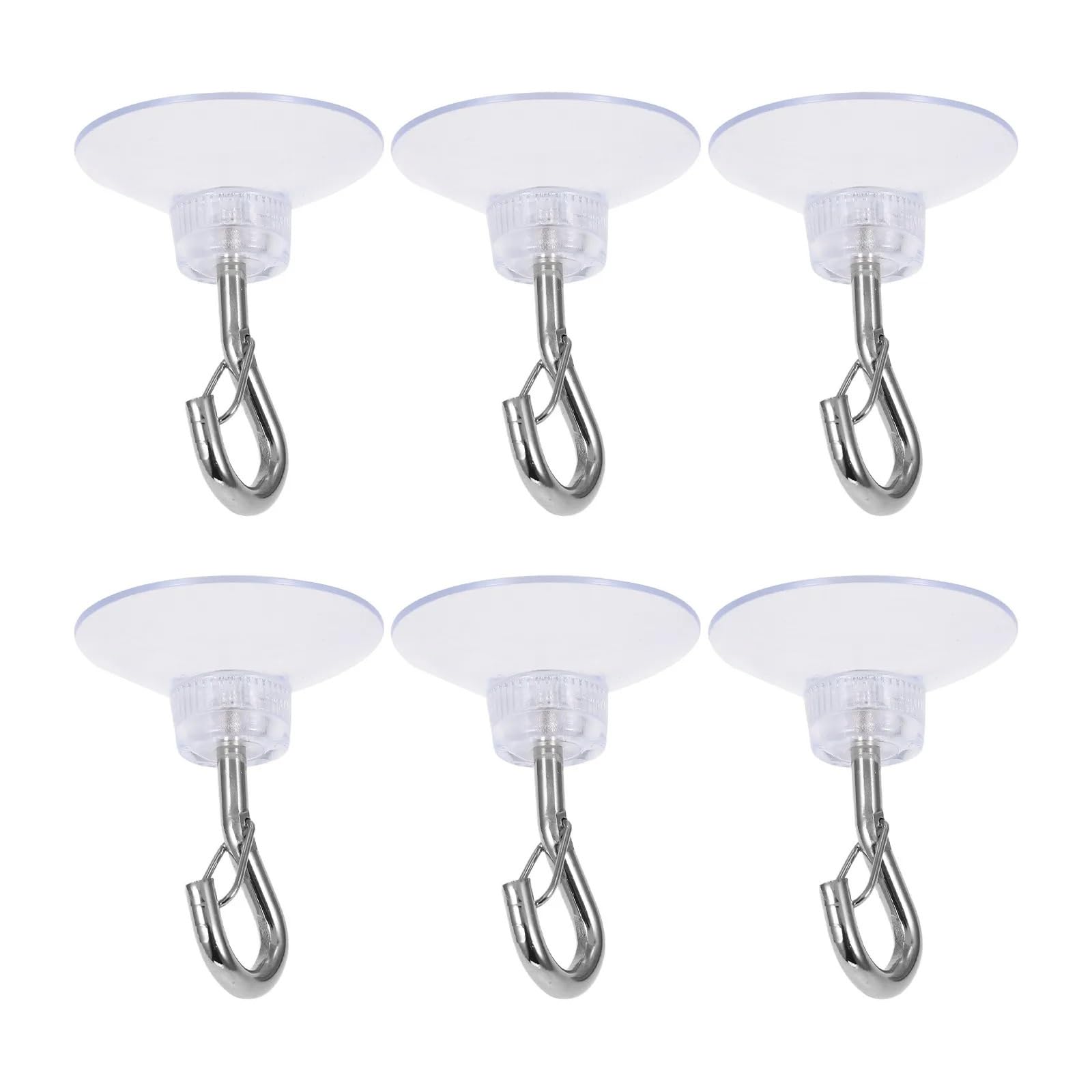 Ganchos de techo con ventosa transparentes y sin daños para colgar adornos y plantas