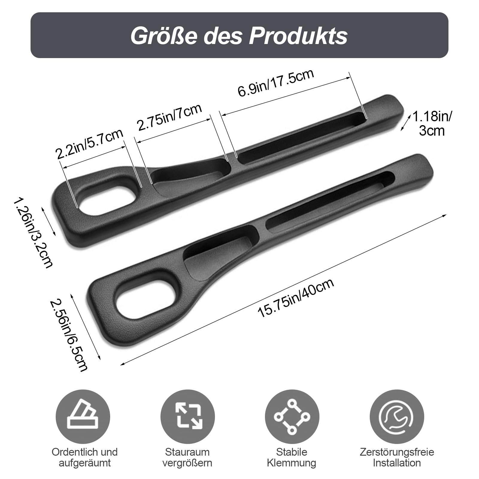 Autositz Spaltfüller Set - Stoppt Herunterfallende Handys & Schlüssel