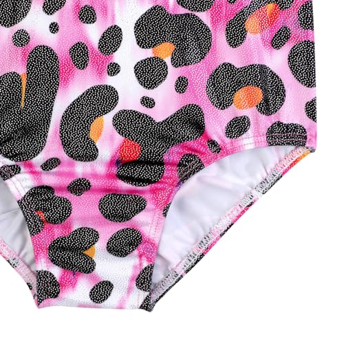 HOZIY Gymnastics Leotards for Girls Unicorn Pink Purple Sparkly Dancewear Activewear Quick Dry