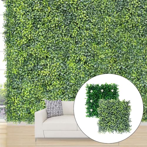 Paneles de boj artificial exteriores e interiores en azulejos de plástico para vallas de jardín 2
