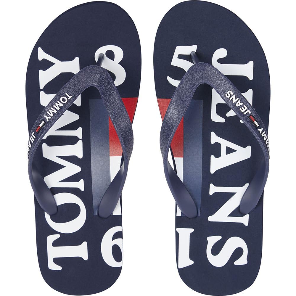 Tommy Jeans Chanclas zapatilla de mar piscina chanclas ropa de playa encaje de goma artículo EM0EM01000 tanga de goma para hombre playa