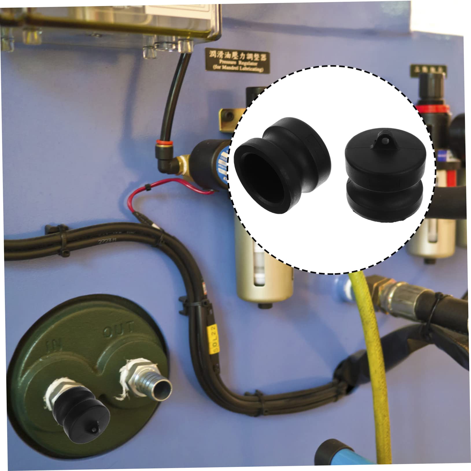 Cabilock Plug for Connectors 2pcs Pp Plastic Fittings Quick Disconnect High-temperature