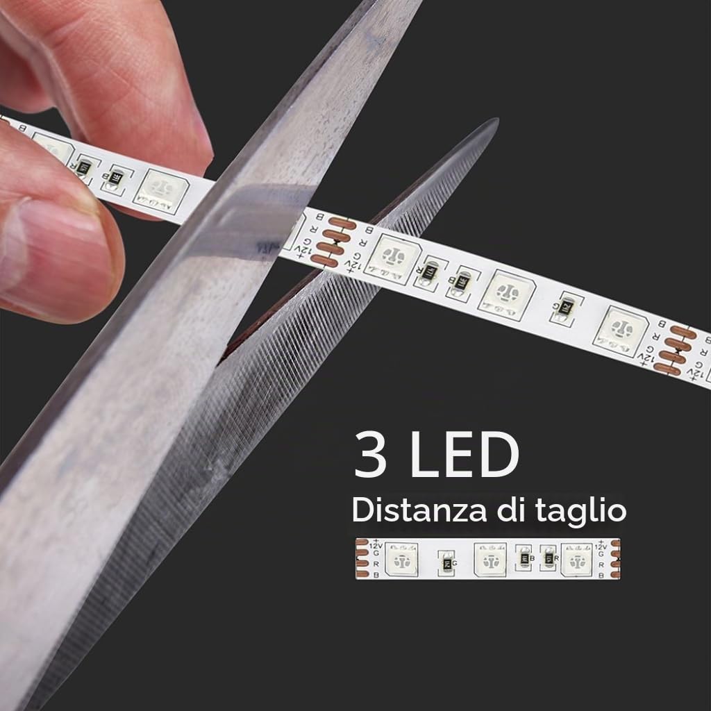 VT-5050 60 7W LED STRIP LIGHT COLORCODE:RGB SET IP20 EU PLUG