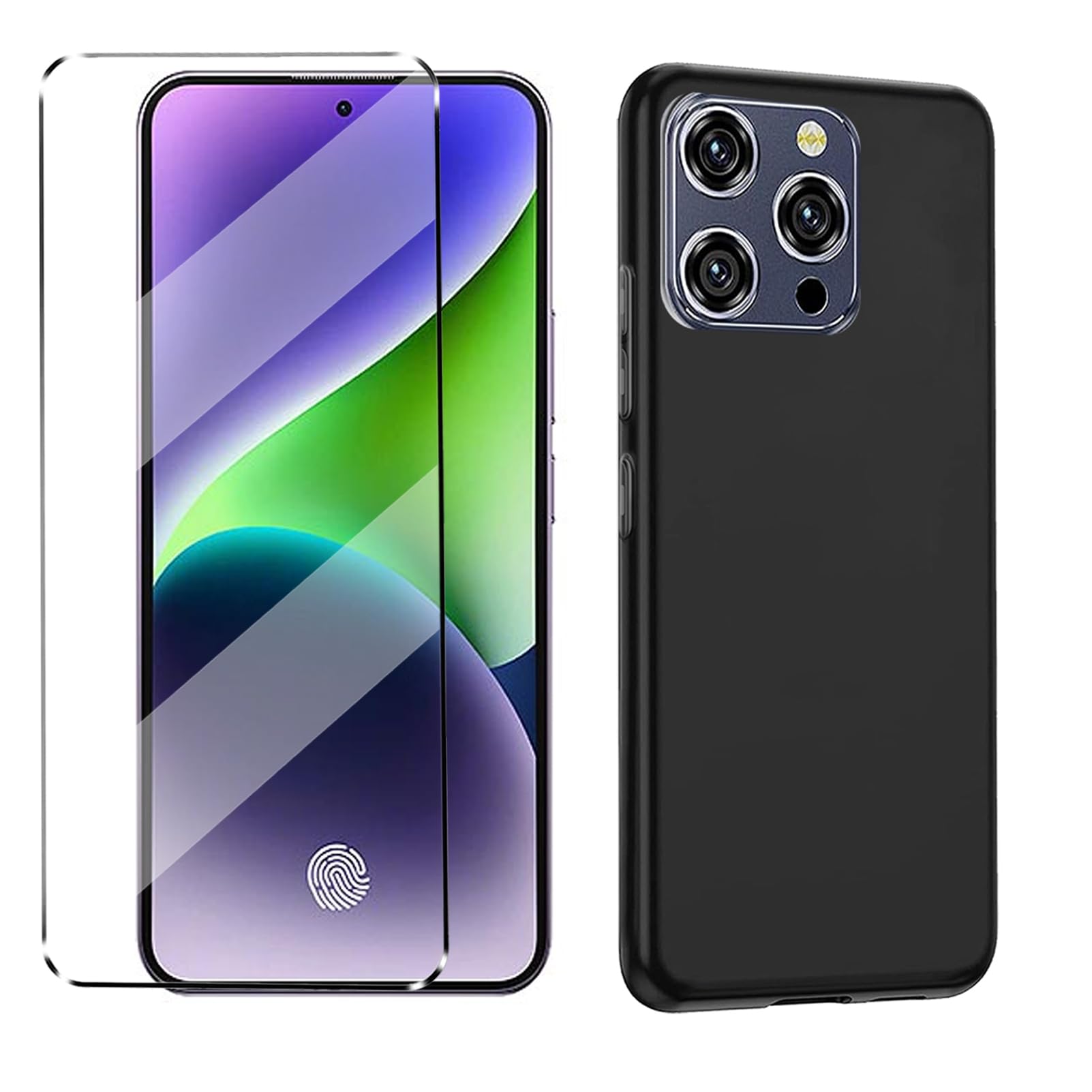per Oukitel P1 PRO Cover e 2 Pezzi Pellicola Vetro Temperato