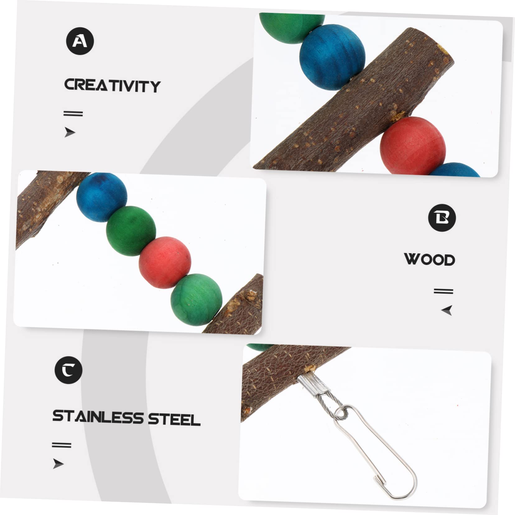 VANZACK 2stücke Kletterspielzeug Buntes Nibbling Spielzeug Für Haustiervögel Lange Kletterleiter Und Kauwerkzeug Für Wellensittiche Nymphensittiche Und Ähnliche Vögel