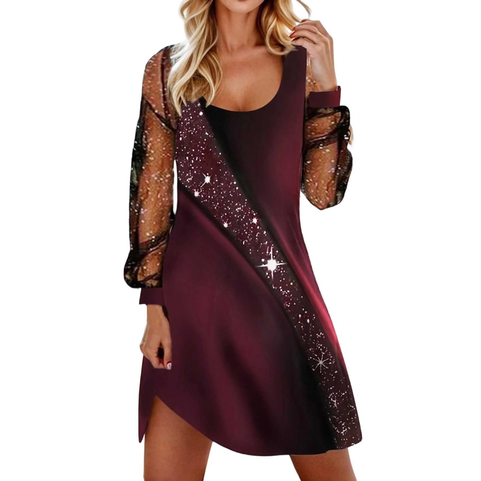 2026 Longue en Transparent élégante décontractée ornée Sequins Paillettes idéale soirées fêtes Jupe Coupe Ronde Motif Polyvalent Quotidien Bureau Vacances Automne Hiver