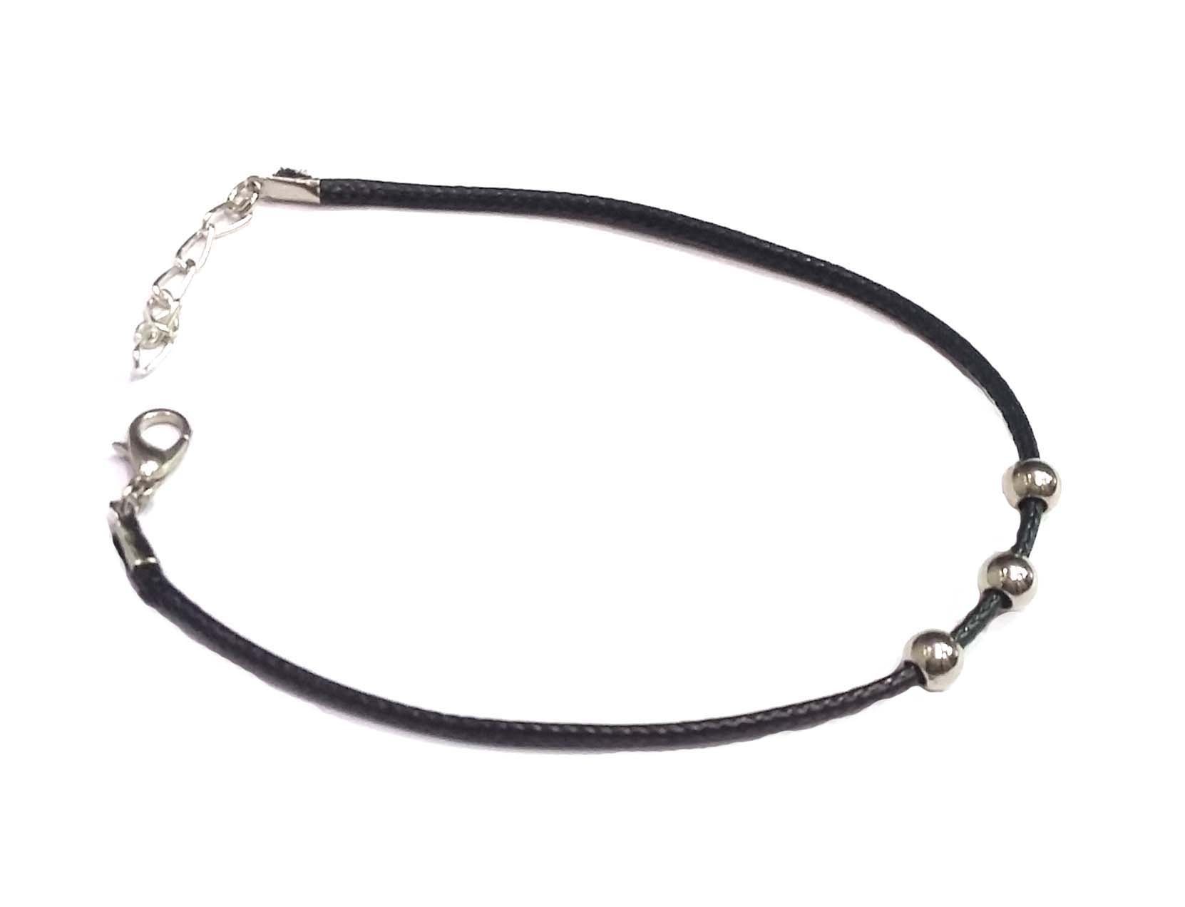 GURJARI JEWELLERS Black Thread Leather Anklet for Girls Nazariya anklet (Black) (B01MU5C0QS) Amazon Price History, Amazon Price Tracker