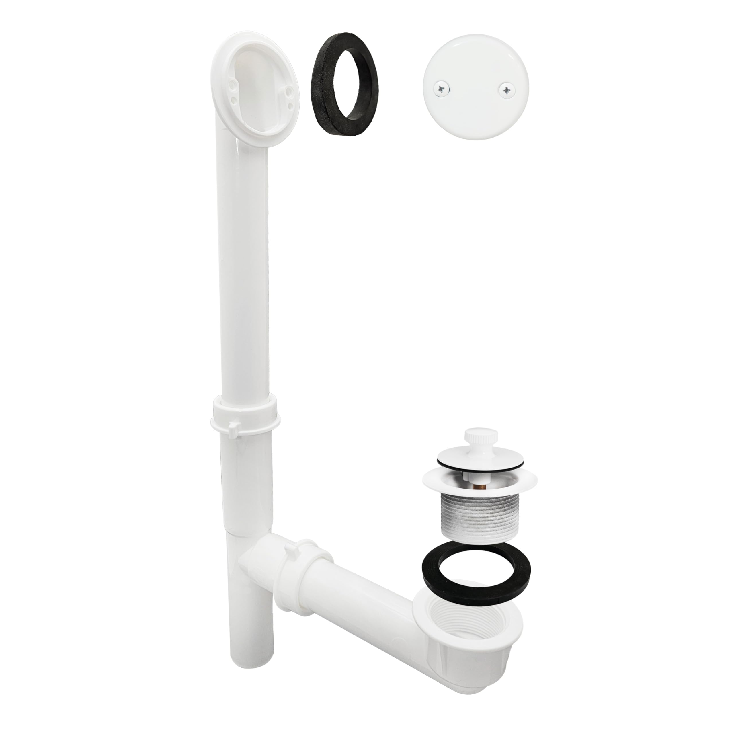 Westbrass 594244-50 Baño Drenaje Assy, Revestimiento en Polvo Blanco