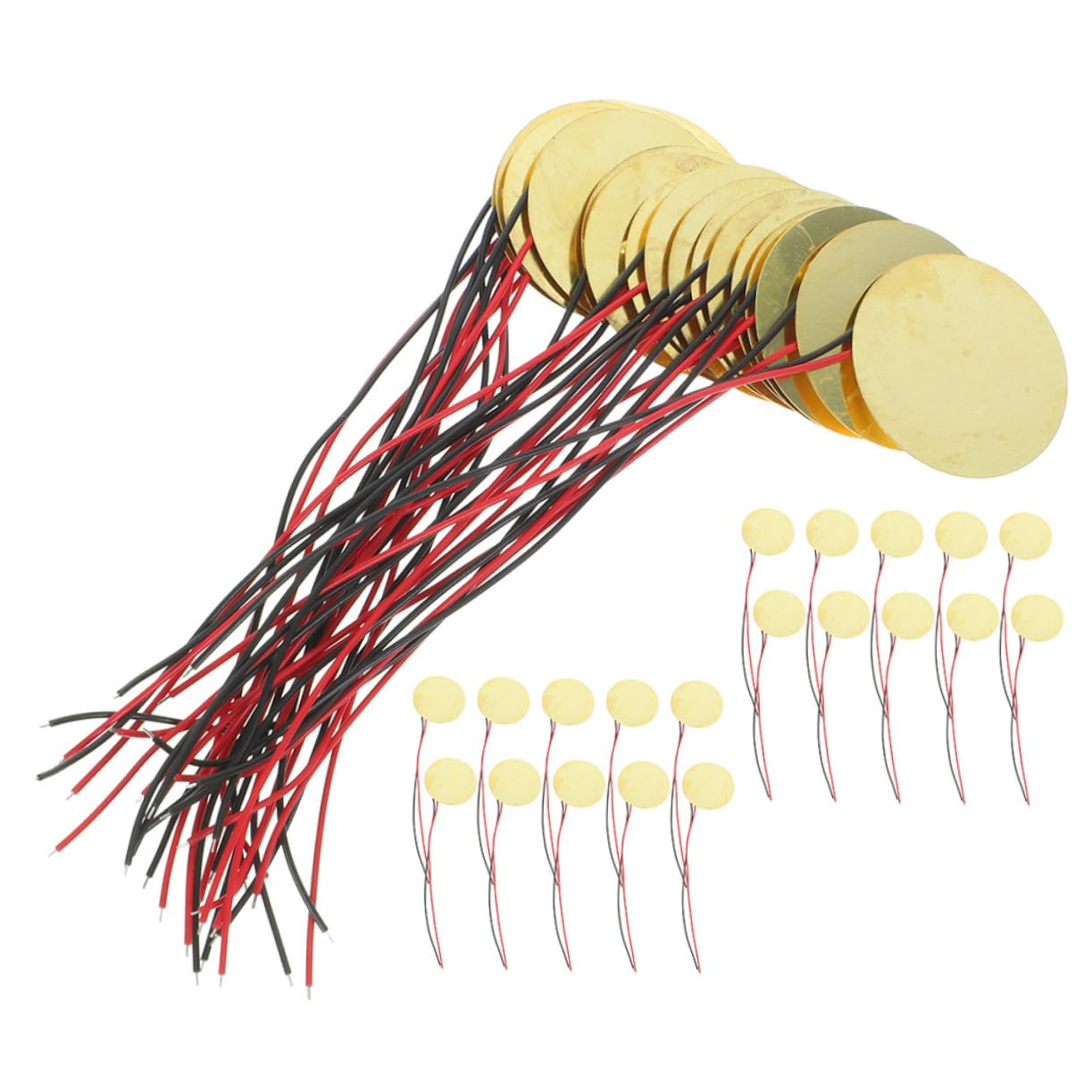 ibasenice Professional Sounder Sensor for Musical Instruments 40pcs Discs Perfect for Acoustic Guitar Pickups