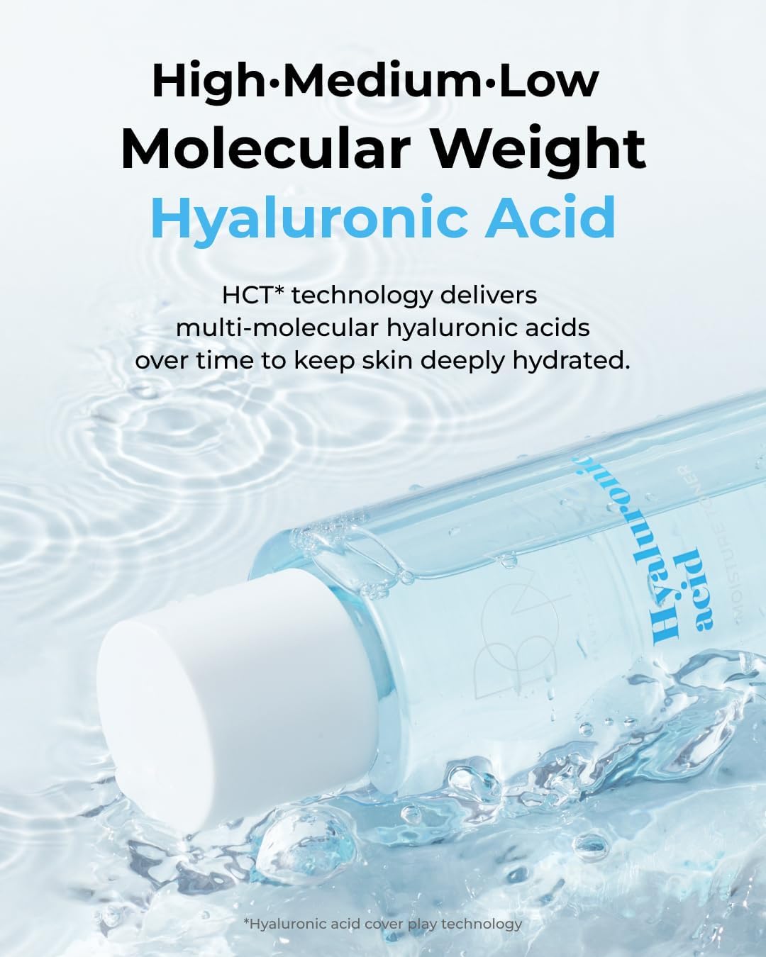 BOM Hyaluronic Acid Moisture Toner 6.76 fl oz, Lightweight Vegan Toner with Vitamins, 72 Hour Hydration Lock, Non Sticky Formula, Hypoallergenic, Sensitive Skin, Korean Skincare - Image 7