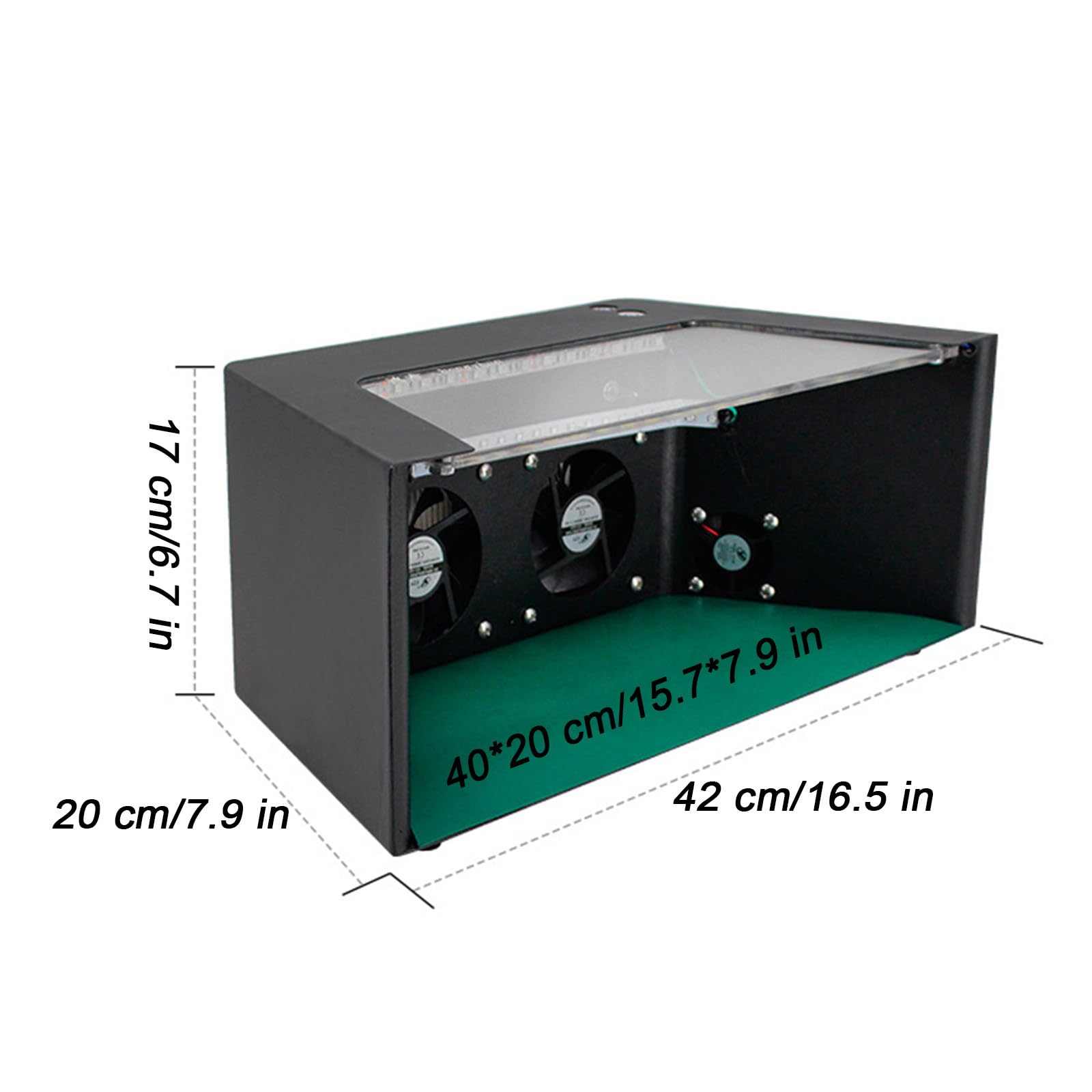 NYANS Banc de Nettoyage à Flux d'air avec Hotte à Flux Laminaire Vertical, avec 4 Ventilateurs et Filet de Filtre HEPA, Mini Établi de Salle sans Poussière, Prend en Charge 3 Modes D'éclairage