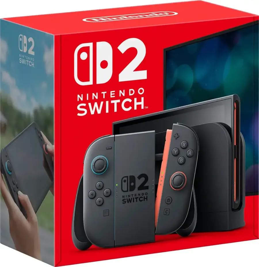 Nintendo Switch 2 Standard Edition with Red & Blue Joy Con (1 Yea...
