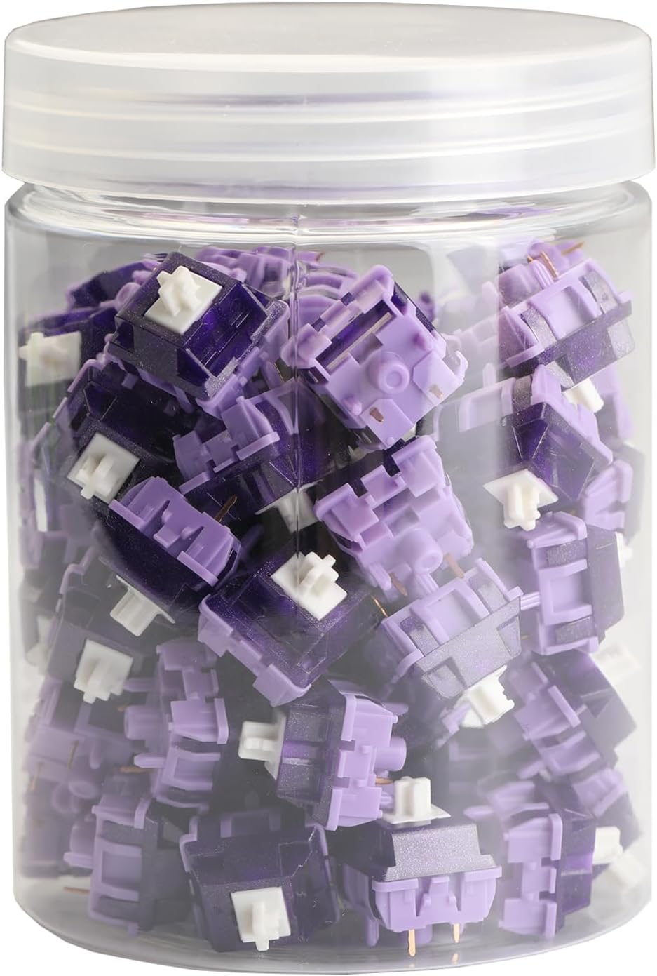 Duhuk Lumia Bitter Tea V2 Tactile Switches 70Pcs 5 Pin Hand Lubed 58g MX Switches for Mechanical Keyboard